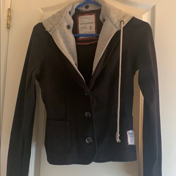 Navy Blue Blazer with Sweater Insert - Medium - Picture 5 of 8